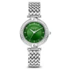 Orologio runde Damenuhr silberfarben und grün|Parte di Me Sale