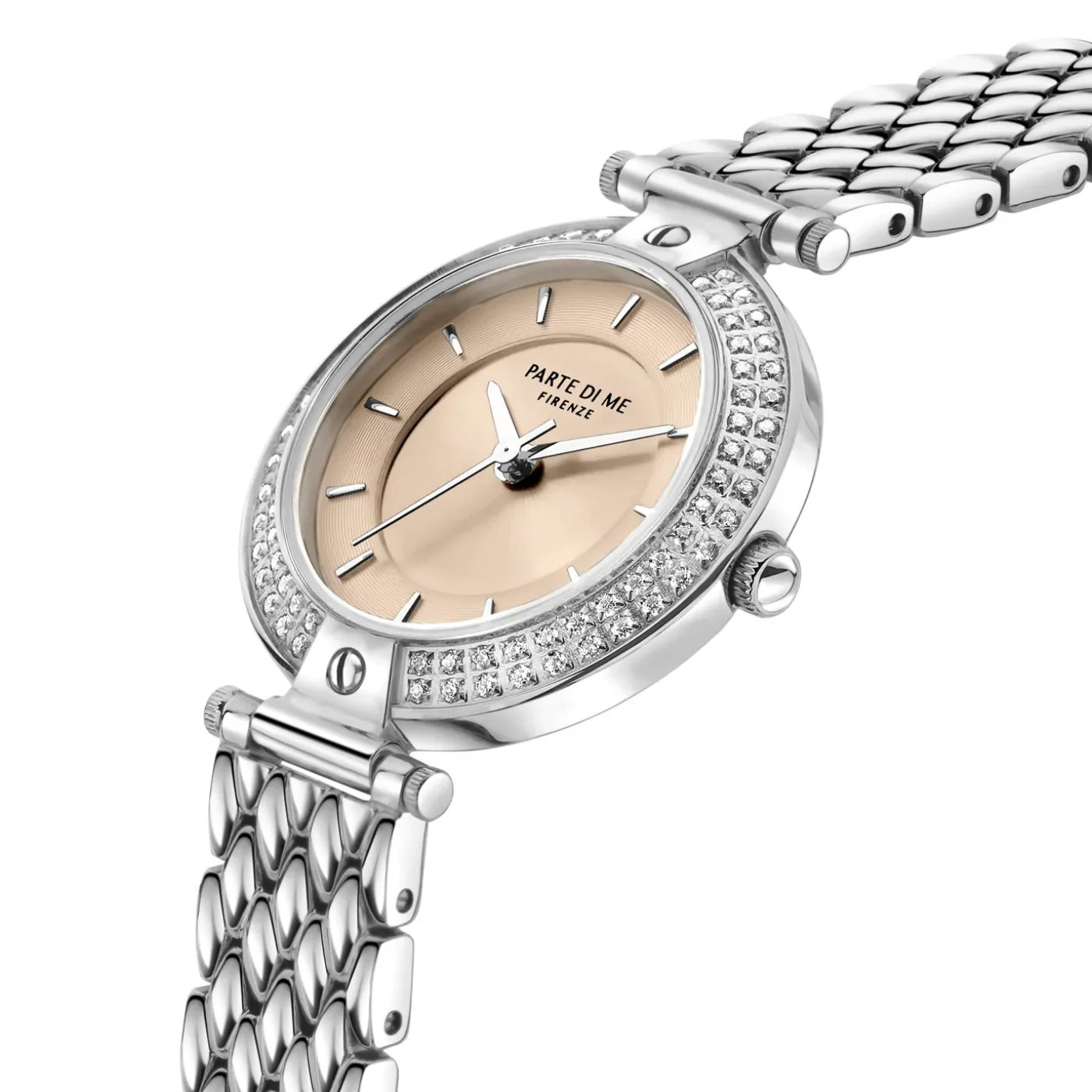 Orologio runde Damenuhr silberfarben und taupe|Parte di Me Clearance