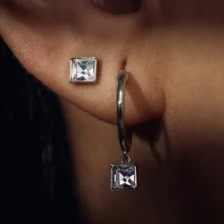 Cento Luci Perla 925 Sterling Silber Ohrstecker mit Preciosa Kristall PDM36149|Parte di Me Sale