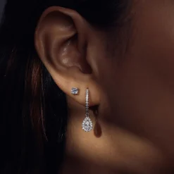 Ponte Vecchio Dalia Ohrringe aus 925er Sterlingsilber mit Zirkoniasteinen|Parte di Me Clearance