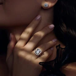 Ponte Vecchio Dalia Ohrstecker aus 925er Sterlingsilber mit Zirkoniasteinen|Parte di Me New