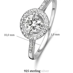 Ponte Vecchio Dalia Ring aus 925er Sterlingsilber mit Zirkoniastein|Parte di Me Hot