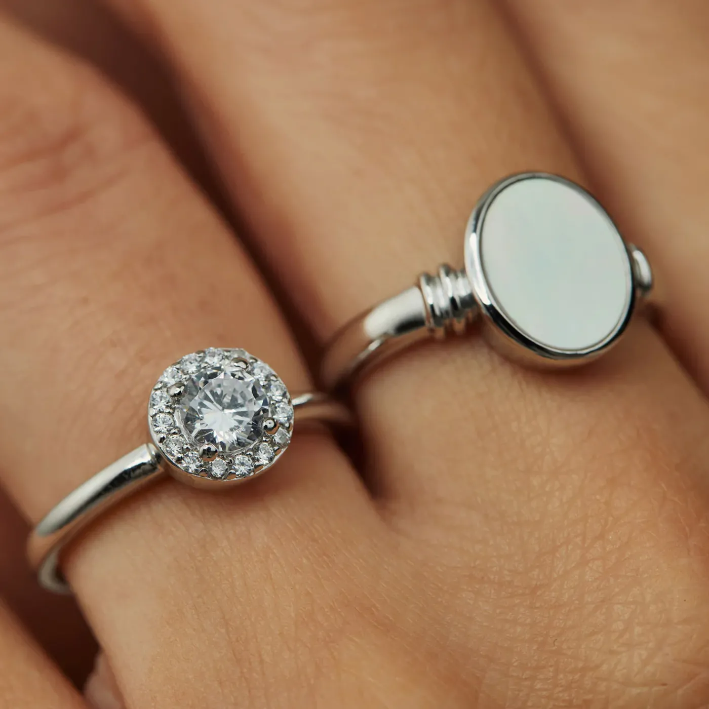 Ponte Vecchio Dalia Ring aus 925er Sterlingsilber mit Zirkoniastein|Parte di Me Clearance