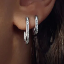 Ponte Vecchio Elina 925er Sterlingsilber-Ohrringe mit Zirkoniasteinen|Parte di Me New