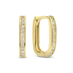 Ponte Vecchio Elina 925er Sterlingsilber vergoldete Ohrringe mit Zirkoniasteinen|Parte di Me New