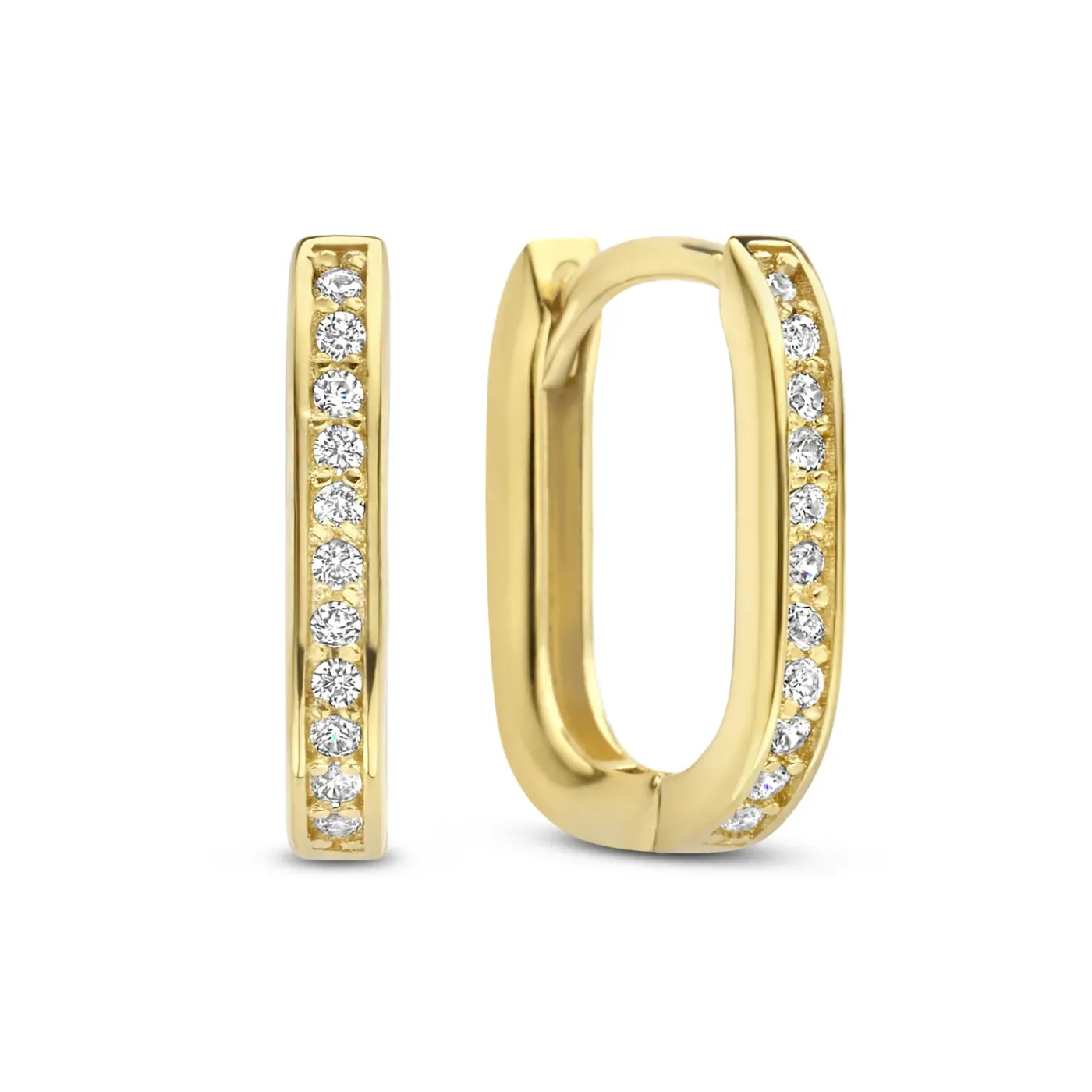 Ponte Vecchio Elina 925er Sterlingsilber vergoldete Ohrringe mit Zirkoniasteinen|Parte di Me New