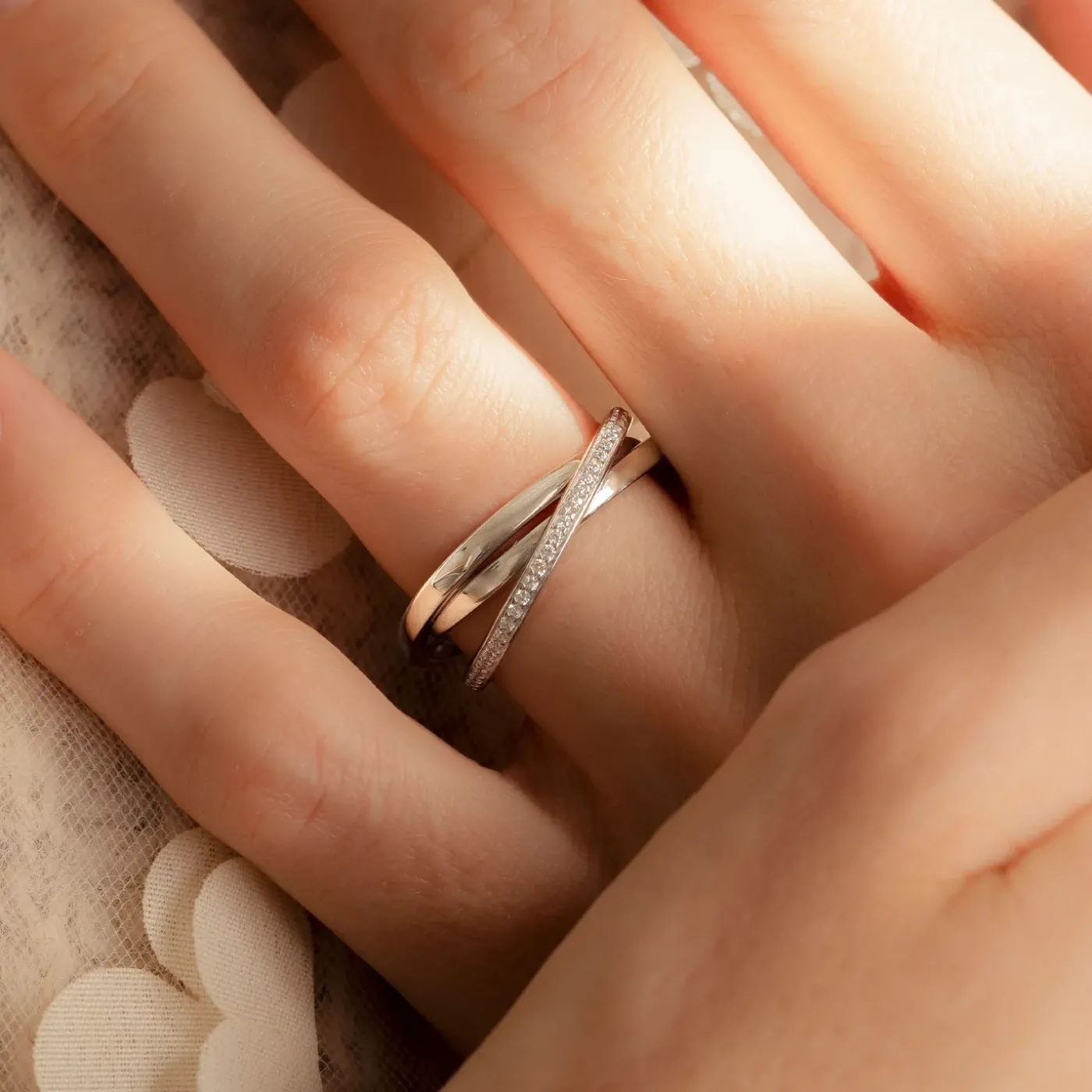 Ponte Vecchio Lanza Ring aus 925er Sterlingsilber mit Zirkoniasteinen|Parte di Me Sale