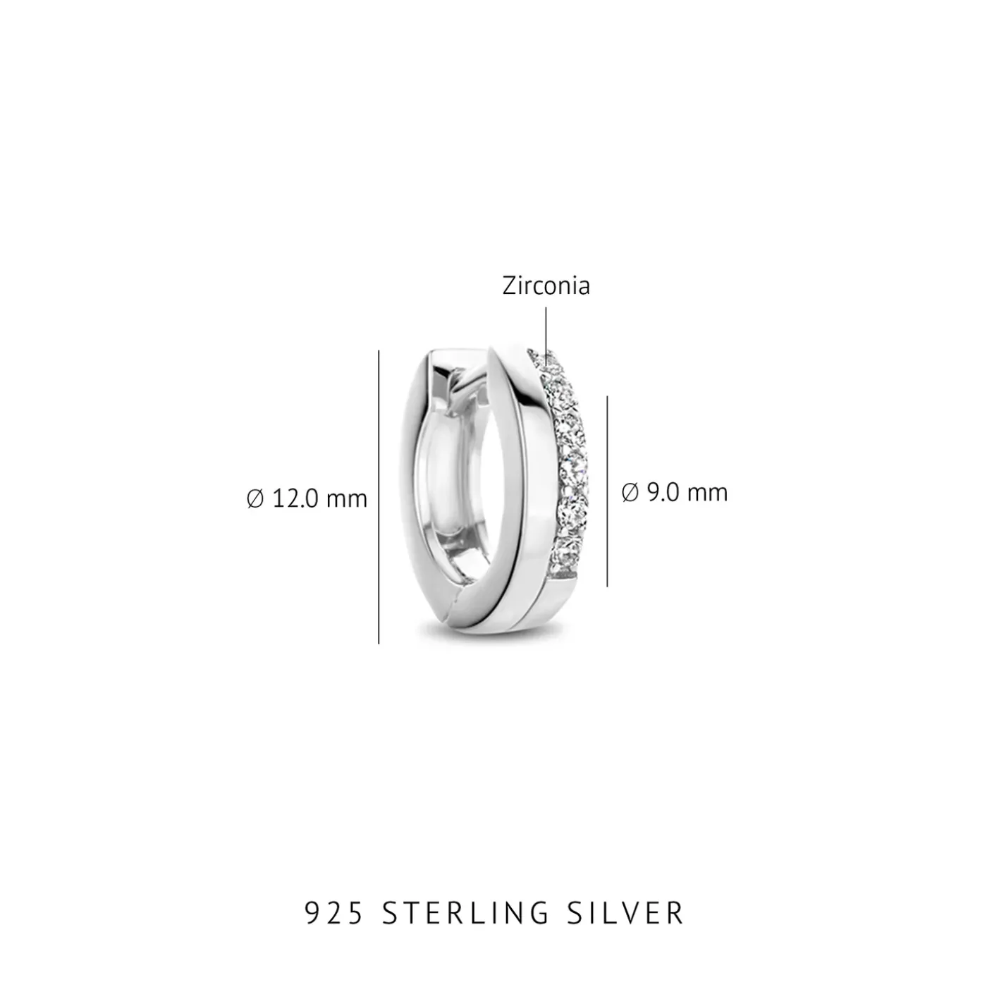 Ponte Vecchio Pitti 925er Sterlingsilber-Ohrringe mit Zirkoniasteinen|Parte di Me New