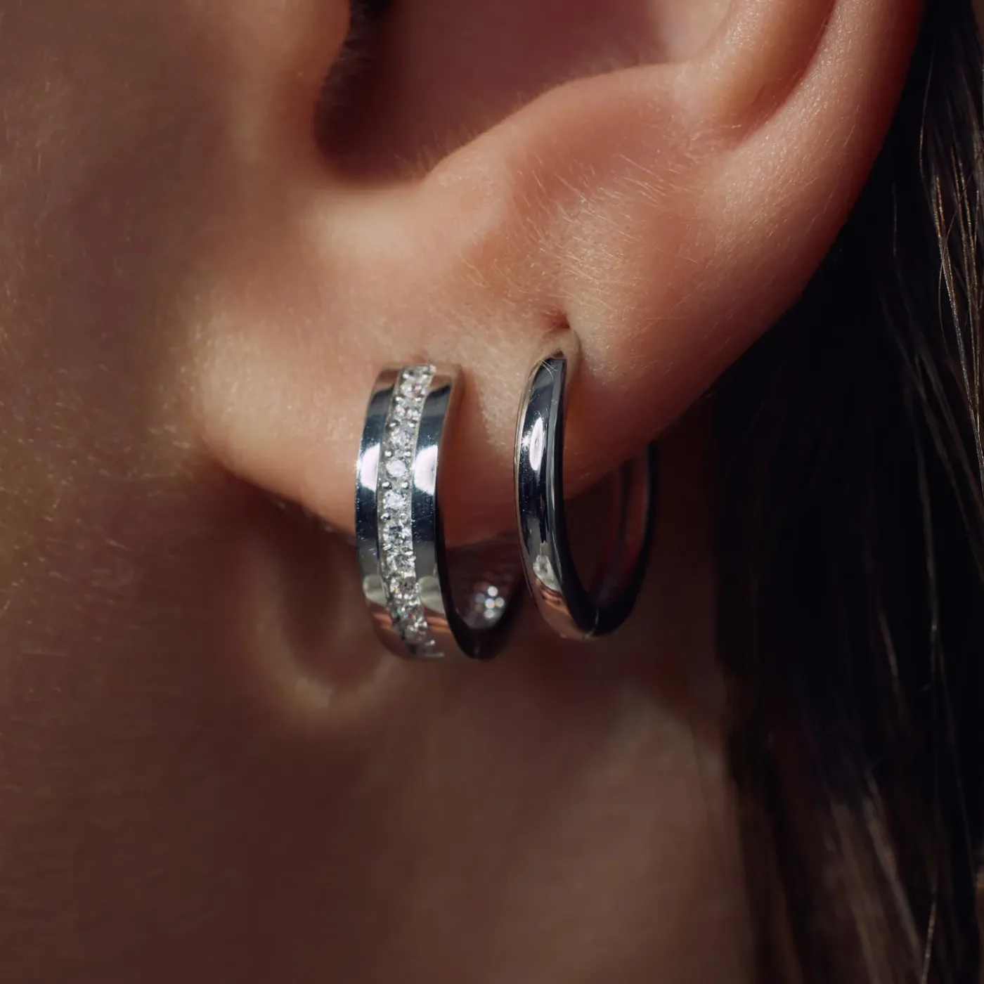 Ponte Vecchio Santa Trinita Ohrringe aus 925er Sterlingsilber mit Zirkoniasteinen|Parte di Me Hot