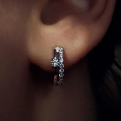 Ponte Vecchio Santa Trinita Ohrringe aus 925er Sterlingsilber mit Zirkoniasteinen|Parte di Me New