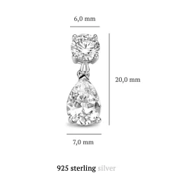 Ponte Vecchio Sienna Ohrringe aus 925er Sterlingsilber mit Zirkoniastein|Parte di Me Outlet