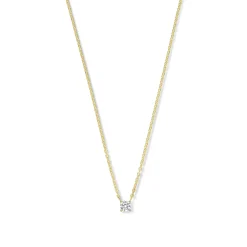 Ponte Vecchio Sofia 925 Sterlingsilber vergoldetes Collier mit Zirkoniastein|Parte di Me New