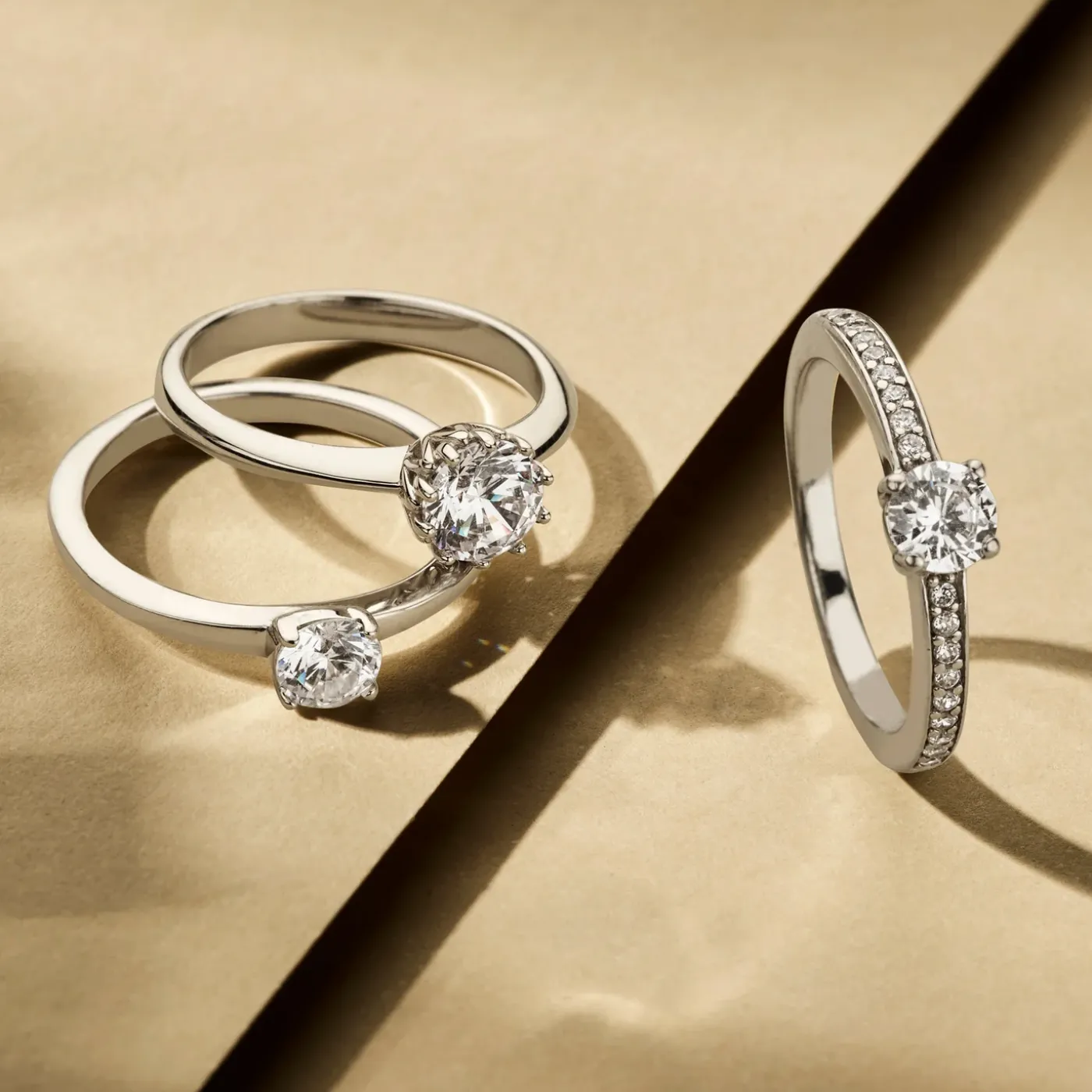 Ponte Vecchio Sofia Ring aus 925er Sterlingsilber mit Zirkoniastein|Parte di Me Outlet