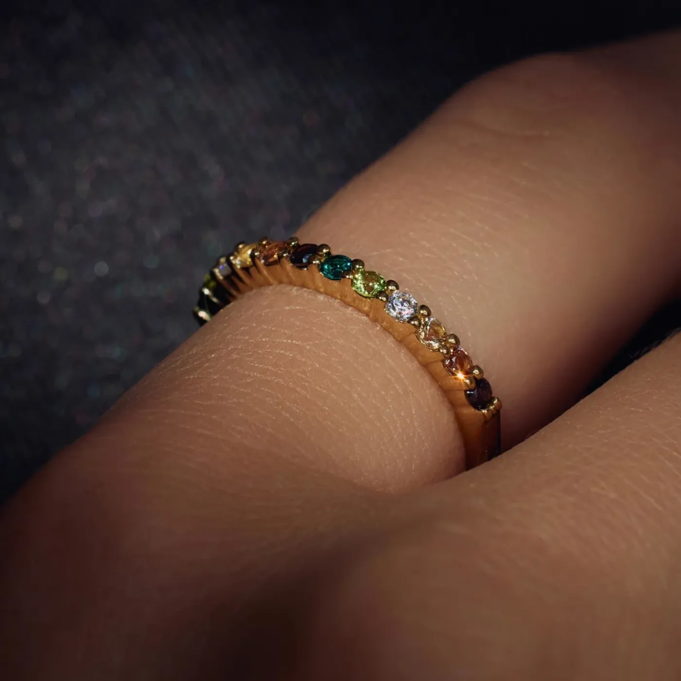 Ring Santa Maria del Fiore 925 Sterlingsilber vergoldet mit farbigen Zirkoniasteinen|Parte di Me Best