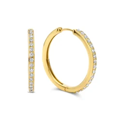 Santa Maria della Base 925 Sterlingsilber vergoldete Ohrringe mit Zirkoniasteinen|Parte di Me Outlet