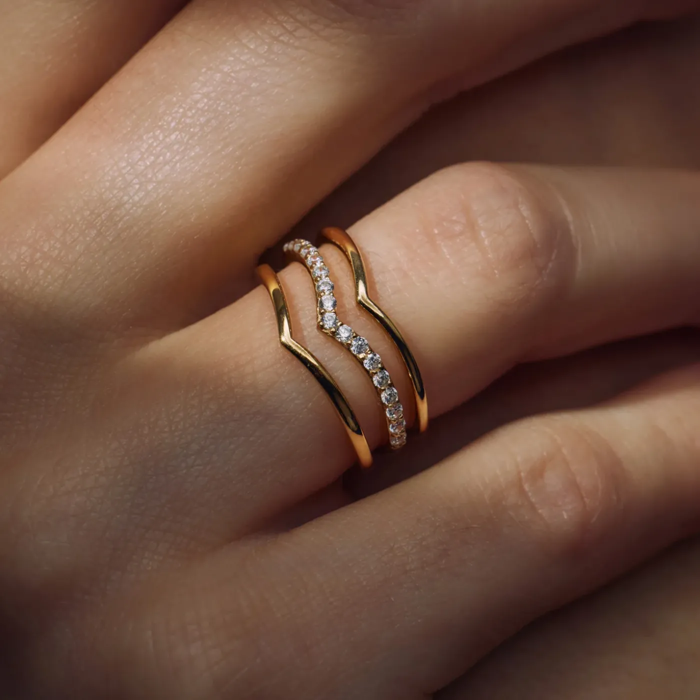 Santa Maria della Base 925 Sterlingsilber vergoldete Ringe mit Zirkoniasteinen|Parte di Me Sale