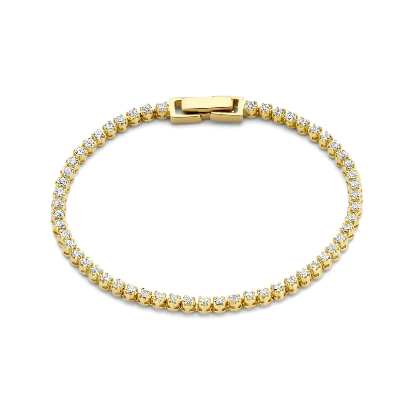 Santa Maria della Base Armband aus vergoldetem 925er Sterlingsilber mit Zirkoniasteinen|Parte di Me New