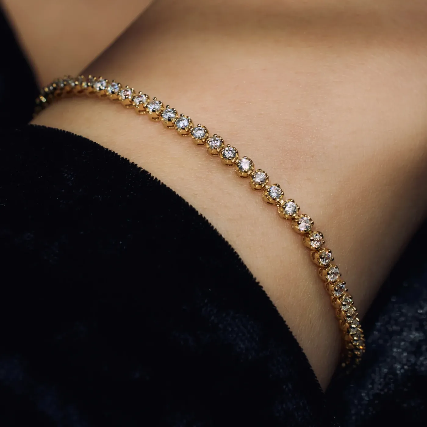 Santa Maria della Base Armband aus vergoldetem 925er Sterlingsilber mit Zirkoniasteinen|Parte di Me New