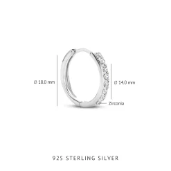 Santa Maria della Base 925er Sterlingsilber-Ohrringe mit Zirkoniasteinen|Parte di Me Outlet