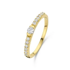 Santa Maria della Base 925er Sterlingsilber vergoldeter Ring mit Zirkoniasteinen|Parte di Me Clearance