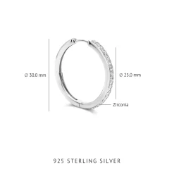 Santa Maria della Base 925er Sterlingsilber-Ohrringe mit Zirkoniasteinen|Parte di Me Discount
