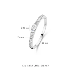 Santa Maria della Base Ring aus 925er Sterlingsilber mit Zirkoniasteinen|Parte di Me Fashion