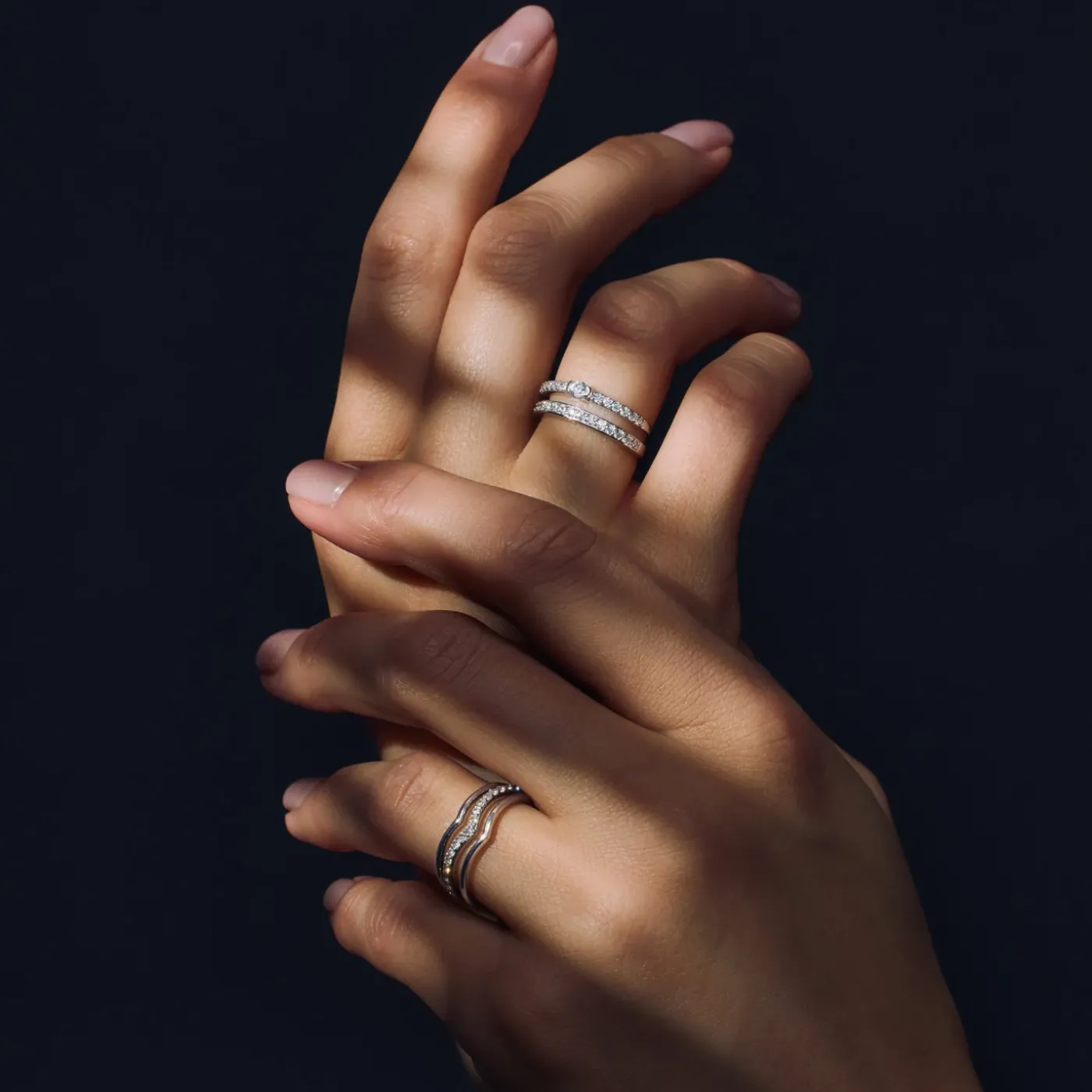 Santa Maria della Base Ring aus 925er Sterlingsilber mit Zirkoniasteinen|Parte di Me Hot