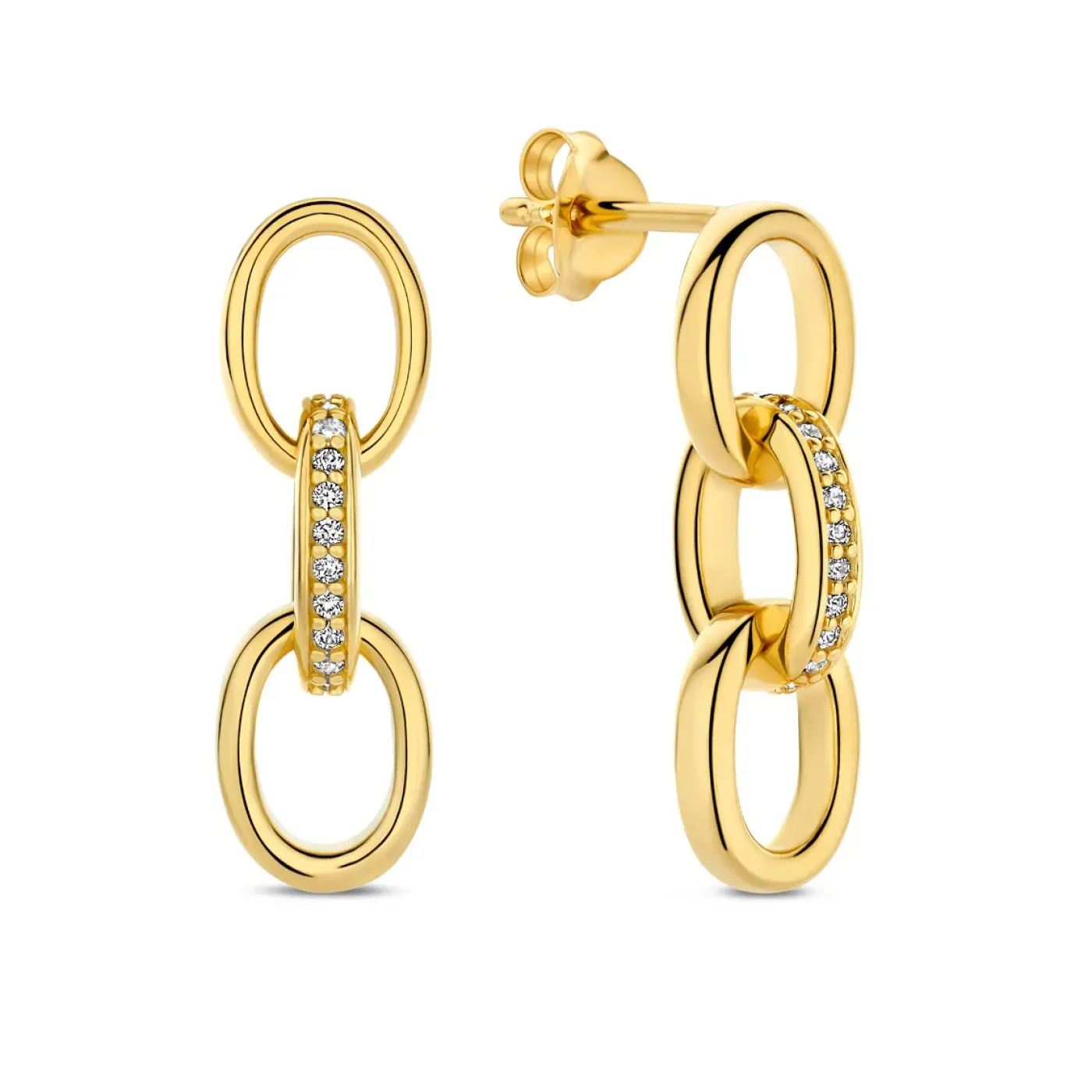 Sorprendimi 925 Sterling Silber vergoldet Ohrringe Set|Parte di Me Outlet