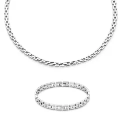 Sorprendimi 925 Sterling Silber Halskette und Armband Geschenkset|Parte di Me Sale