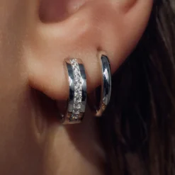 Sorprendimi 925 Sterling Silber Ohrringe mit Zirkoniasteinen besetzt|Parte di Me Clearance