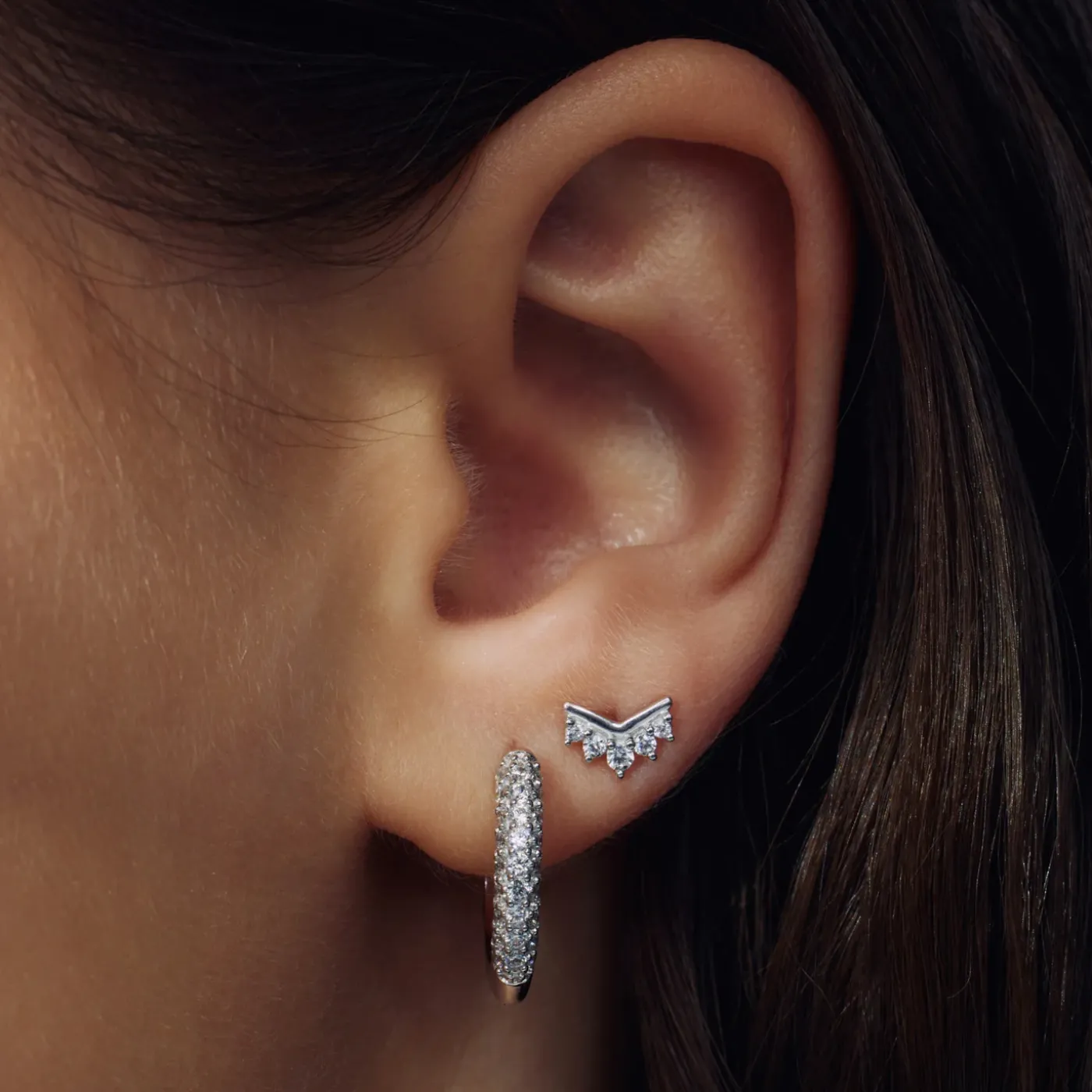 Sorprendimi 925 Sterling Silber Ohrringe mit Zirkoniasteinen besetzt|Parte di Me Clearance