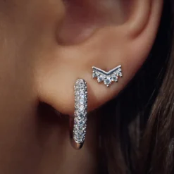 Sorprendimi 925 Sterling Silber Ohrringe mit Zirkoniasteinen besetzt|Parte di Me Clearance