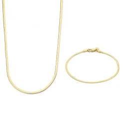 Sorprendimi 925 Sterling Silber vergoldet Halskette und Armband Geschenkset|Parte di Me Fashion