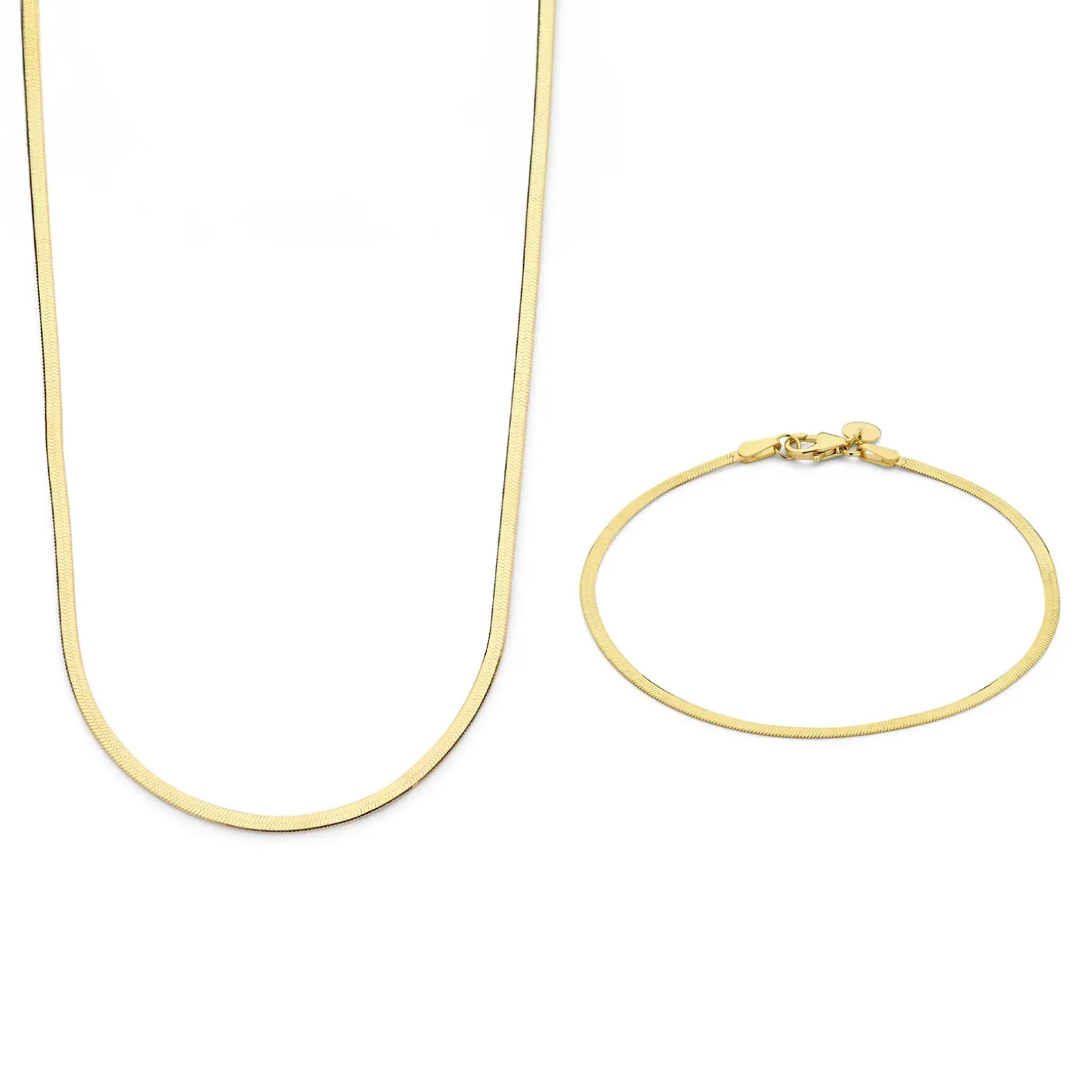 Sorprendimi 925 Sterling Silber vergoldet Halskette und Armband Geschenkset|Parte di Me Fashion