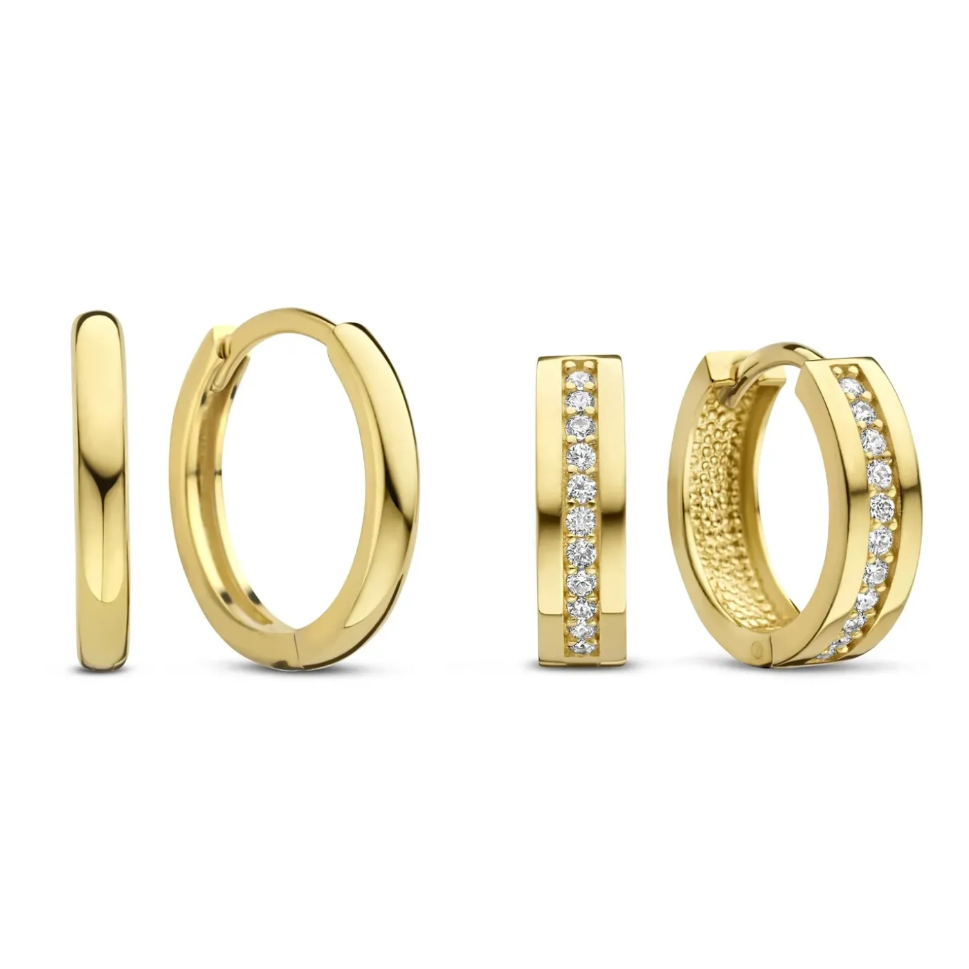 Sorprendimi 925 Sterling Silber vergoldet Ohrringe mit Zirkonia Steine gesetzt|Parte di Me Sale