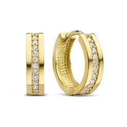 Sorprendimi 925 Sterling Silber vergoldet Ohrringe mit Zirkonia Steine gesetzt|Parte di Me Sale