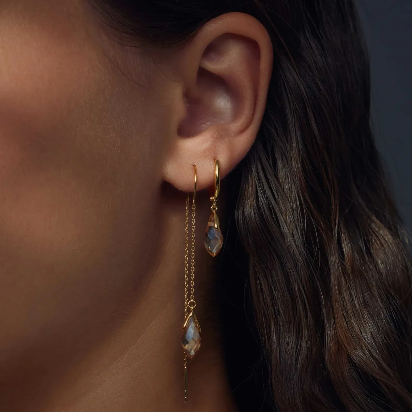 Sorprendimi 925 Sterling Silber vergoldet Ohrringe Set|Parte di Me Clearance