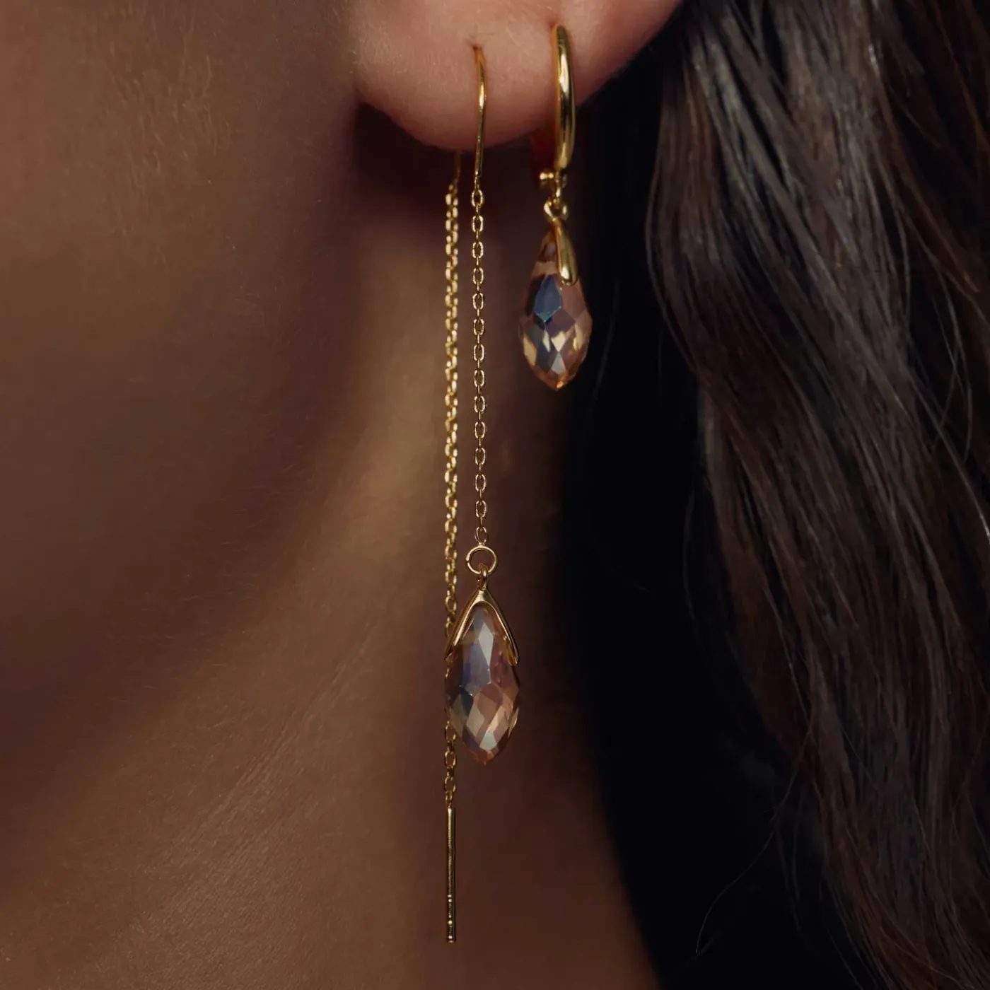 Sorprendimi 925 Sterling Silber vergoldet Ohrringe Set|Parte di Me Clearance