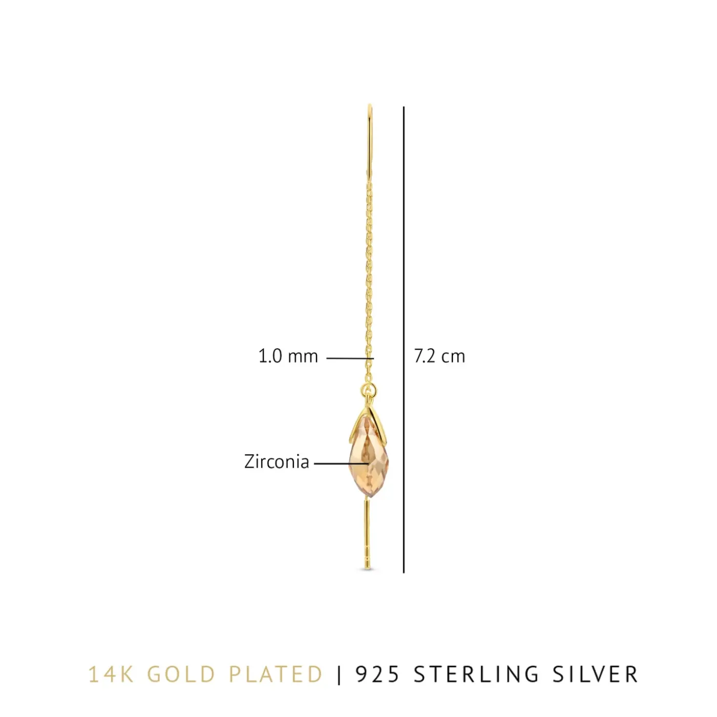 Sorprendimi 925 Sterling Silber vergoldet Ohrringe Set|Parte di Me Clearance