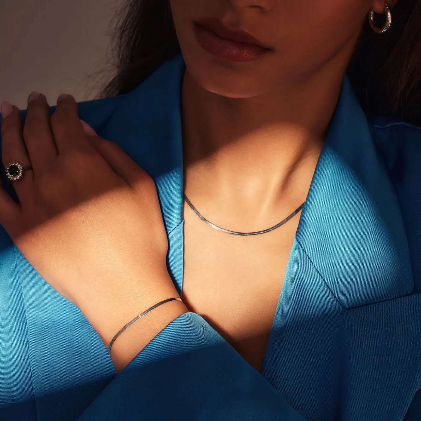 Sorprendimi 925 Sterling Silber Halskette und Armband Geschenkset|Parte di Me Hot