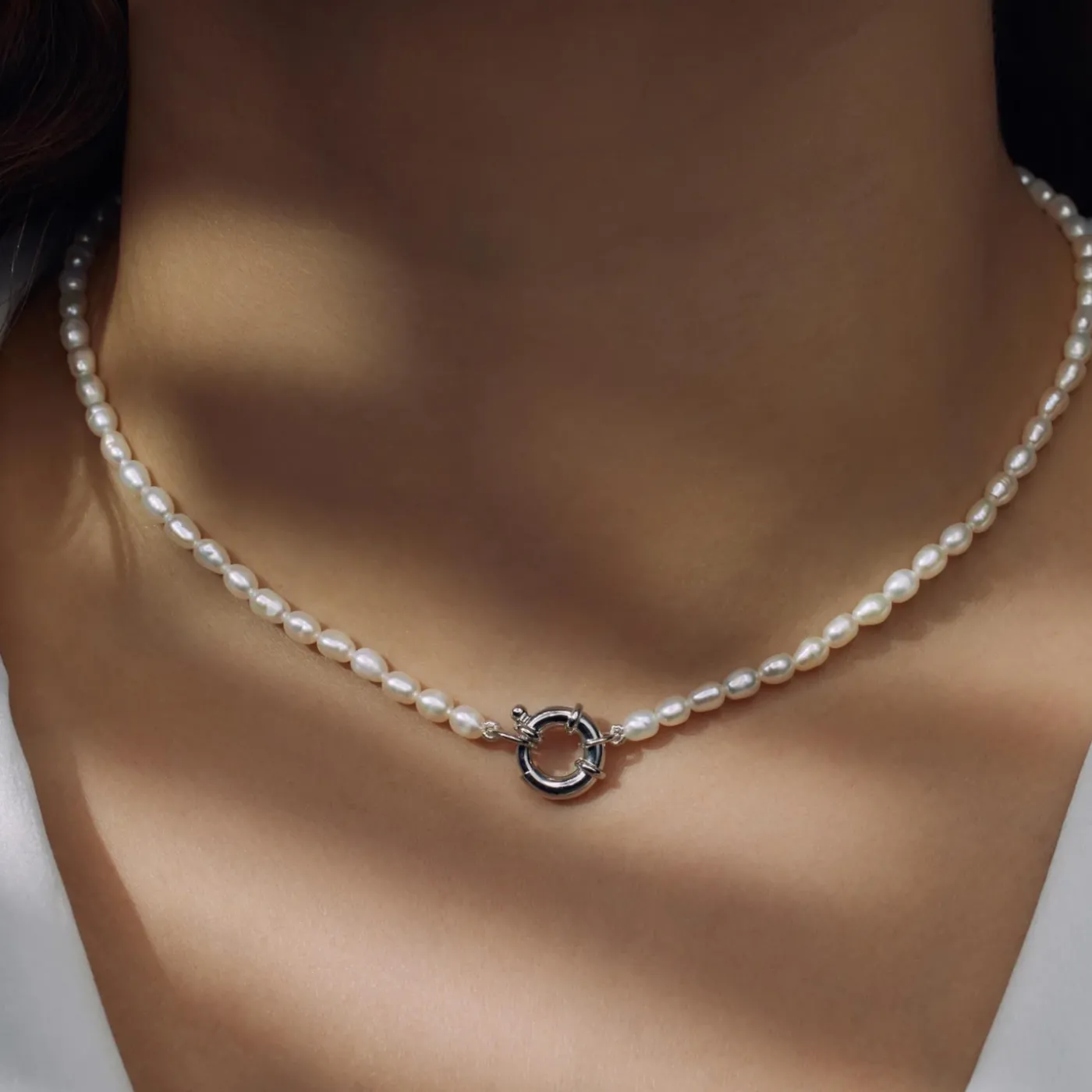 Sorprendimi 925 Sterling Silber Halskette und Armband Geschenkset mit Süßwasserperlen|Parte di Me Outlet