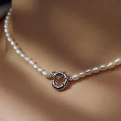 Sorprendimi 925 Sterling Silber Halskette und Armband Geschenkset mit Süßwasserperlen|Parte di Me Outlet