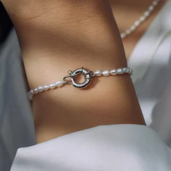 Sorprendimi 925 Sterling Silber Halskette und Armband Geschenkset mit Süßwasserperlen|Parte di Me Outlet