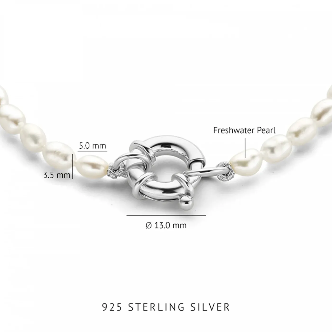 Sorprendimi 925 Sterling Silber Halskette und Armband Geschenkset mit Süßwasserperlen|Parte di Me Outlet