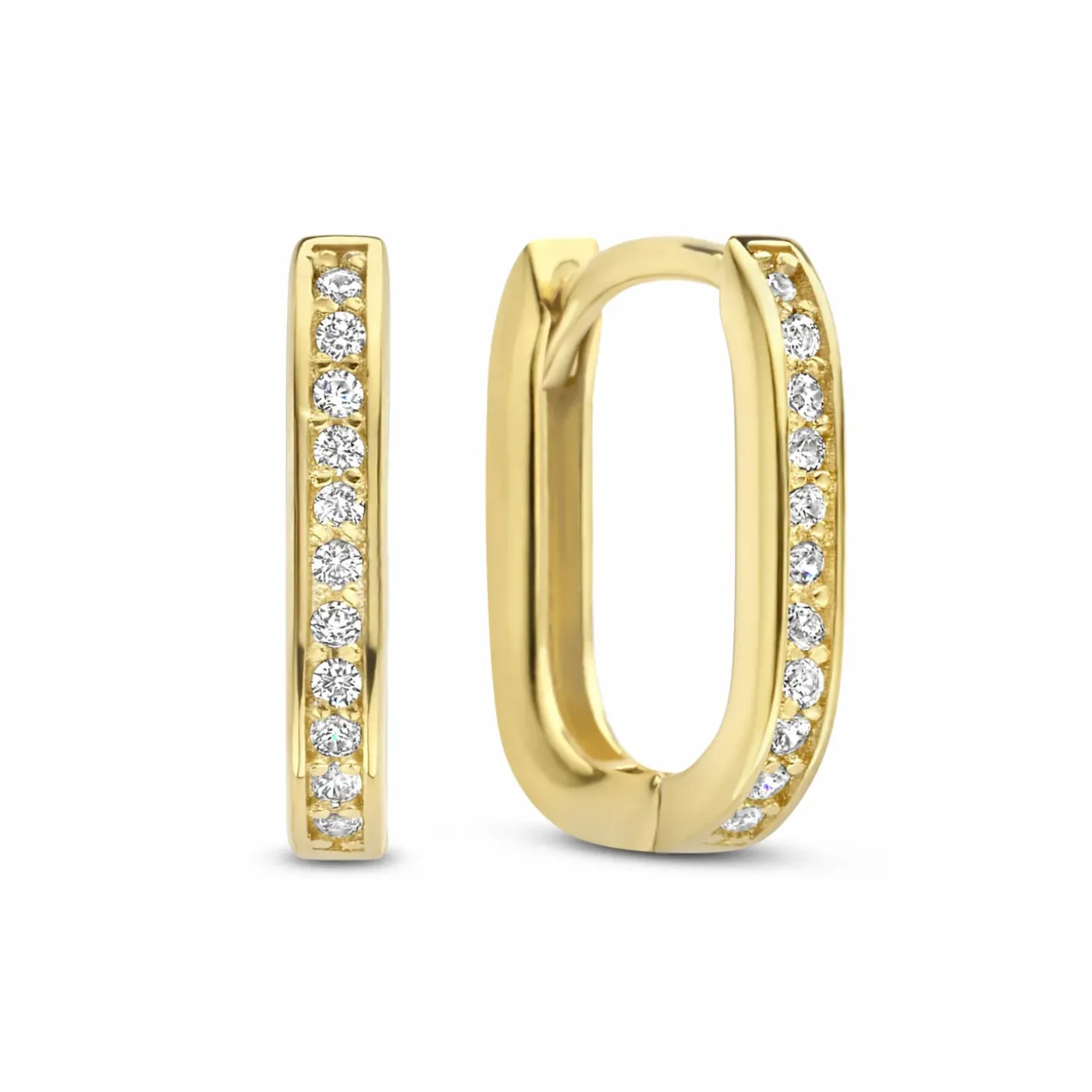 Sorprendimi 925 Sterling Silber vergoldet Ohrringe mit Zirkonia Steine gesetzt|Parte di Me New