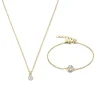 Sorprendimi 925er Sterling Silber vergoldet Halskette und Armband Geschenkset mit 14 Karat Goldplattierung|Parte di Me Outlet