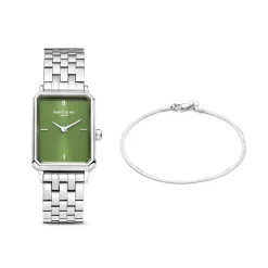 Sorprendimi silberfarbene Uhr und Armband aus 925er Sterlingsilber|Parte di Me New